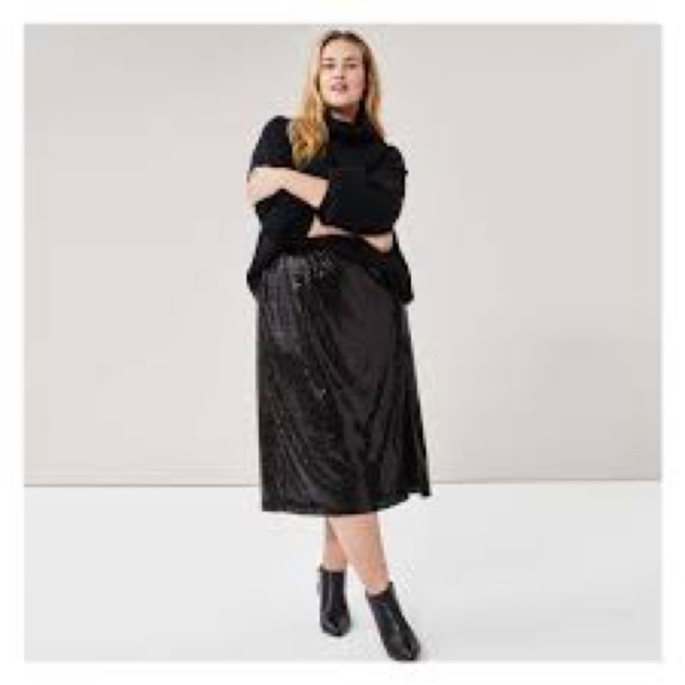 Joe Fresh Sequin Midi Skirt Size 2X